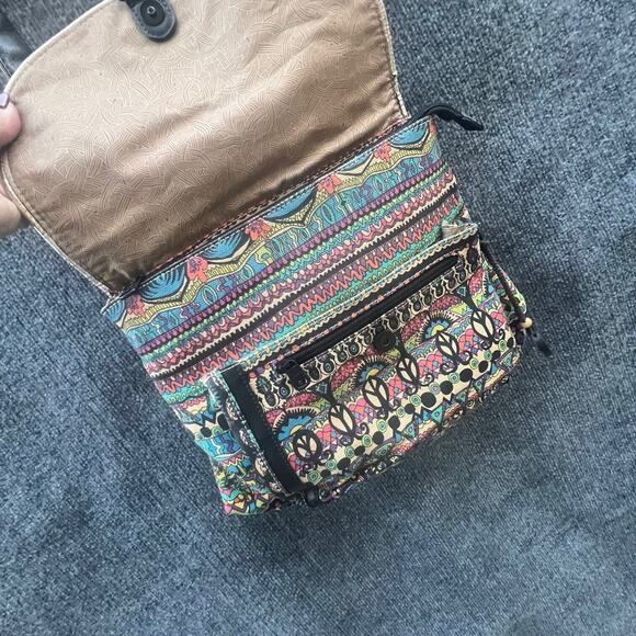 Sakroots Convertible Backpack Crossbody Bag Adjustable Strap Pockets Hippie Boho - Picture 4 of 11
